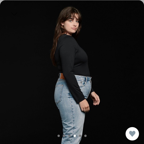 NUUDS LONG SLEEVE CREWNECK BODYSUIT BLACK - Picture 4 of 6